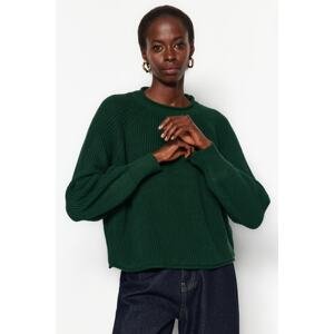 Trendyol Emerald Green Crew Neck Knitwear Sweater
