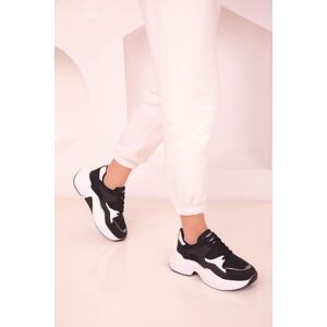 Soho Women's Black and White Sneakers 18118