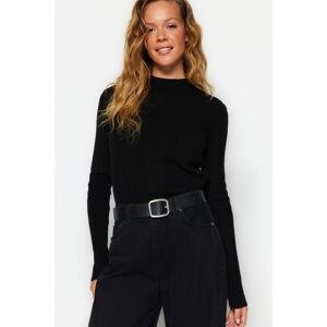 Trendyol Black High Neck Knitwear Sweater