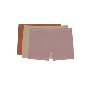 LOS OJOS 3 Pieces Ribbed Seamless Boxer Briefs