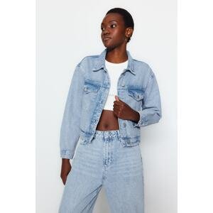 Trendyol Light Blue Trucker Denim Jacket