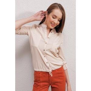 Bigdart 3619 Lace-Up Shirt - Cream