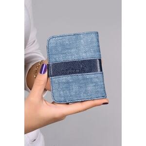 Polo Air Men's Denim Patterned Sports Card Holder, Navy Blue