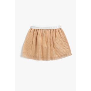 Koton Girl's Beige Skirt