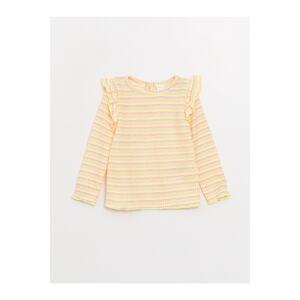 LC Waikiki Crew Neck Long Sleeve Striped Baby Girl T-Shirt