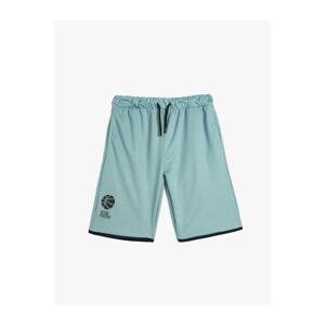 Koton Basketball Shorts with Tie Waist, Pockets