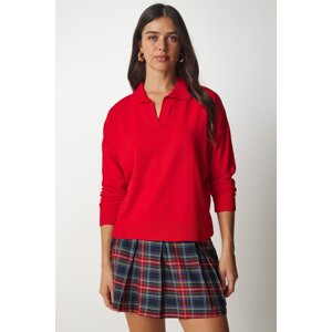 Happiness İstanbul Sweater - Red - Regular fit