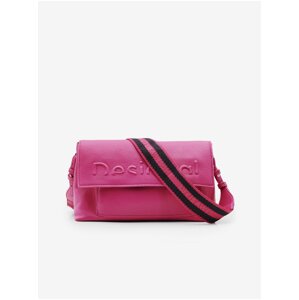 Růžová dámská crossbody kabelka Desigual Half Logo Venecia 2.0 - Dámské