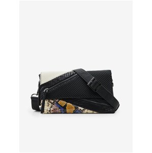 Černá dámská vzorovaná crossbody kabelka Desigual Guapa Venecia 2.0 - Dámské