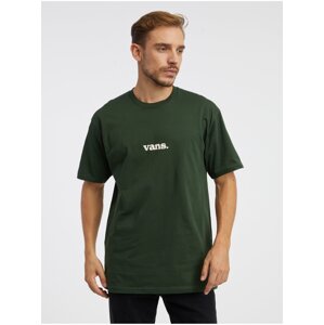 Tmavě zelené pánské tričko VANS Lower Corecase - Pánské