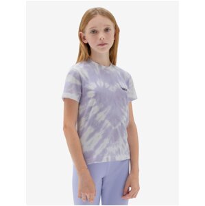 Světle fialové holčičí batikované tričko VANS Abby - Holky