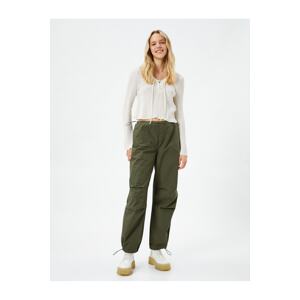 Koton Parachute Pants with Elastic Waist and Legs with Stopper.