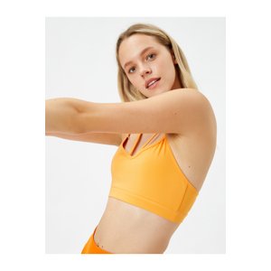 Koton Sports Bra with Piping Detail Uncaptured, Thin Straps.