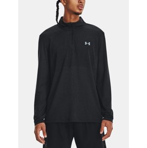 Under Armour Tričko UA SEAMLESS STRIDE 1/4 ZIP-BLK - Pánské