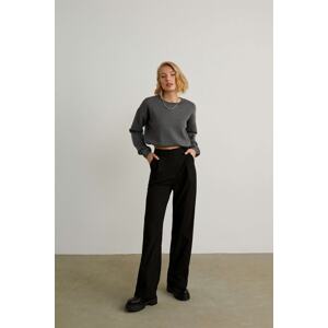 VATKALI Cross Palazzo Trousers Black