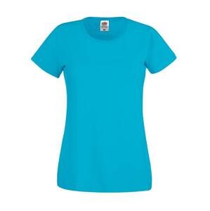 Blue Lady fit T-shirt Original Fruit of the Loom