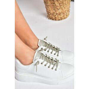 Fox Shoes White Stone Lace-Up Dámské sportovní boty Tenisky