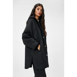 Koton Women's Black Trench Coat