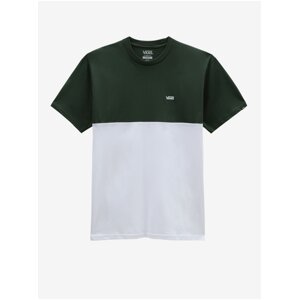 Zeleno-bílé pánské tričko VANS - Pánské