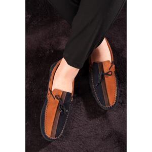 Ducavelli Colore Genuine Leather Men's Casual Shoes, Loafers, Lightweight Shoes, Suede Loafers.