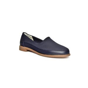 Fox Shoes R908019003 Navy Blue Genuine Leather Women's Shoes