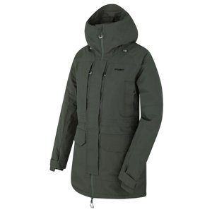 Dámská hardshell bunda HUSKY Nigalo L dk. grey green