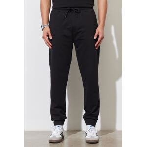 ALTINYILDIZ CLASSICS Men's Black Standard Fit Regular Cut Sweatpants