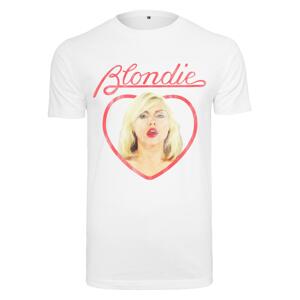 Bílé tričko Blondie Heart of Glass