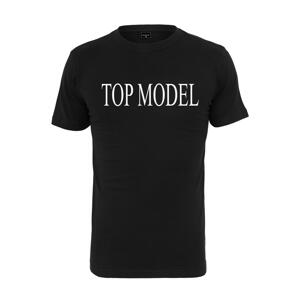 Top model tričko černé barvy