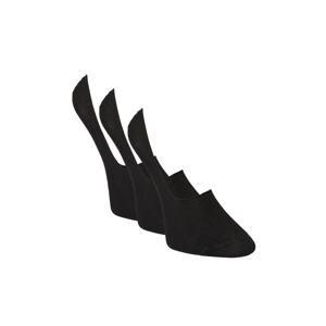ALTINYILDIZ CLASSICS Men's Black Anti-Slip Heel Silicone 3-Piece Ballerina Socks