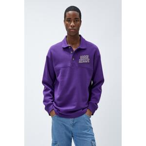 Koton Men's Eggplant Purple Sweatshirt