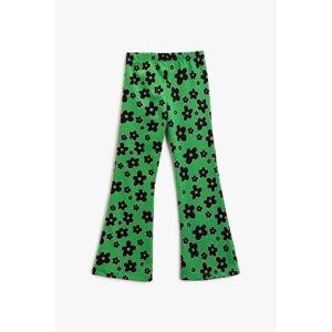 Koton Girl's Green Patterned