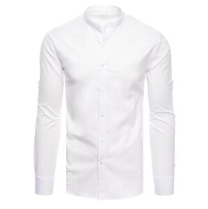 Pánská jednobarevná bílá košile Dstreet