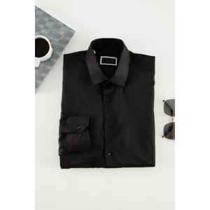 Trendyol Black Men's slim fit smart shirt Shirt