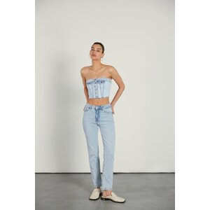 VATKALI High Waist Mom Jeans