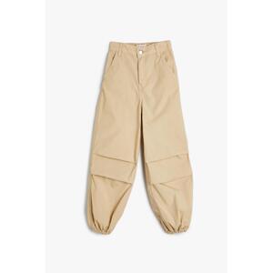 Koton Girls Beige Jeans