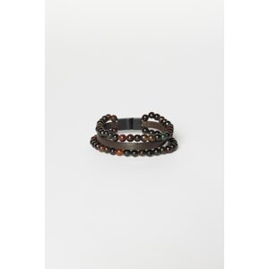 ALTINYILDIZ CLASSICS Men's Brown Leather Bracelet