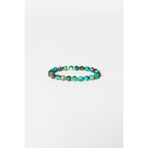 ALTINYILDIZ CLASSICS Men's Turquoise Glass Bead Bracelet