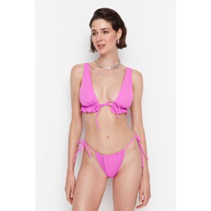 Dámský bikinový top Trendyol Fuchsia