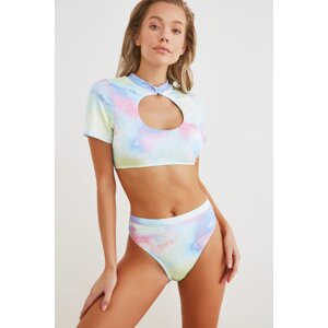 Trendyol Colorful Tie Dye Bikini Bottom