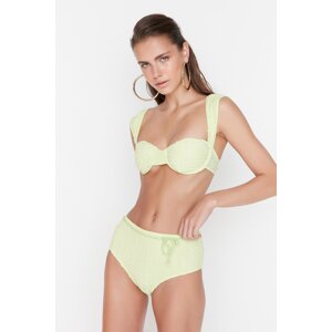 Trendyol Mint Accessory Detail Textured Bikini Bottoms