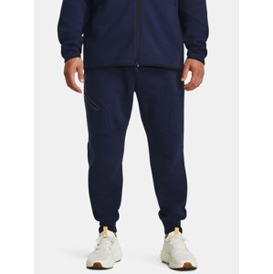 Tmavě modré sportovní tepláky Under Armour UA Unstoppable Flc Joggers