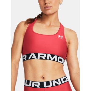 Červená sportovní podprsenka Under Armour UA HG Authentics Mid Branded