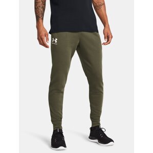 Khaki sportovní tepláky Under Armour UA Rival Terry Jogger