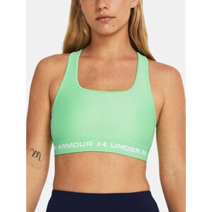 Zelená dámská sportovní podprsenka Under Armour Crossback Mid Bra-GRN