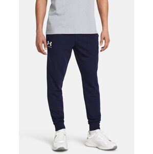 Tmavě modré pánské tepláky Under Armour UA Rival Terry Jogger