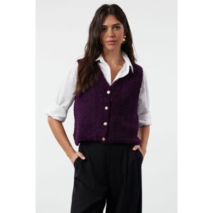 Trendyol Plum Regular Boucle Vest