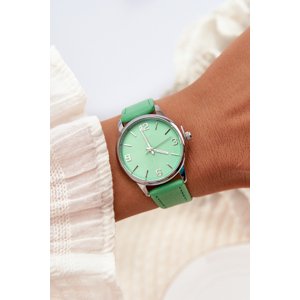 Dámské hodinky na eko koženém řemínku Zelený Ernest