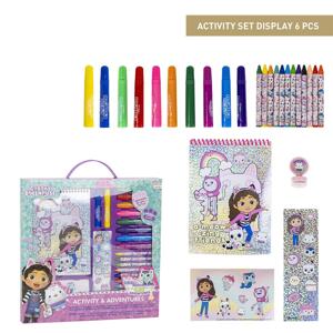 COLOURING STATIONERY SET DISPLAY GABBY´S DOLLHOUSE