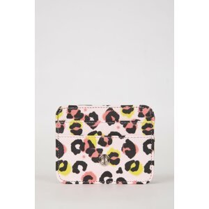 DEFACTO Women's Printed Faux Leather Wallet